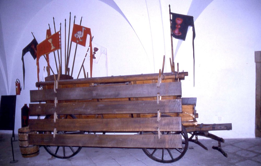 "Landwirtschaftlicher Kampfwagen" im Museum in Tabor in Tschechien