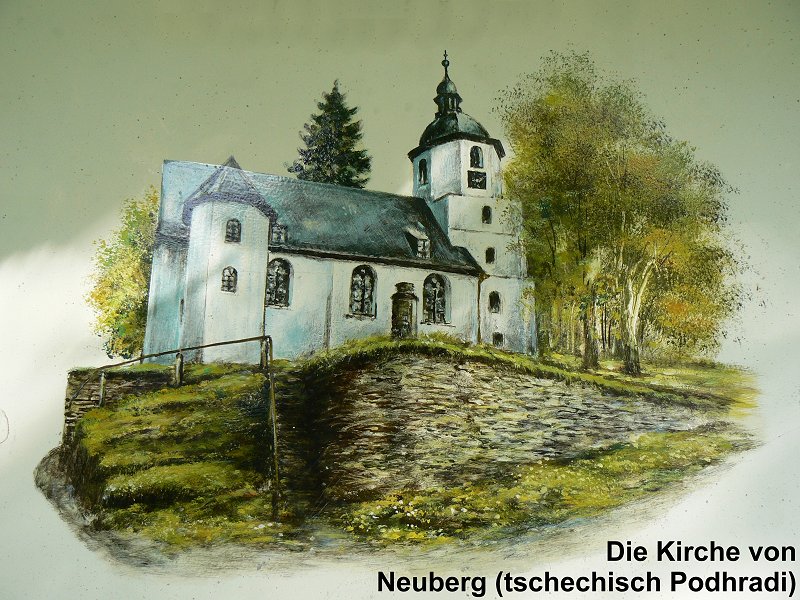 Die evangelische Kirche in Neuberg (Podhradí)