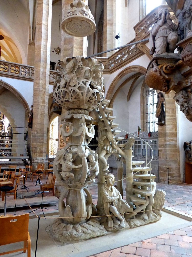 Die Tulpenkanzel im Freiberger Dom