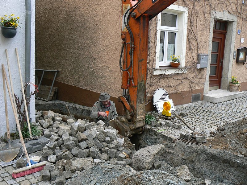 Reaktivierung der alten Brunnenwasserleitung auf dem Marktplatz Marktleuthen