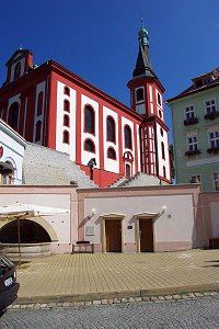 Die Pfarrkirche in Elbogen