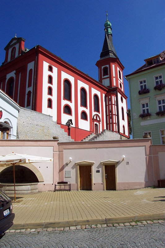 Die Pfarrkirche in Elbogen (Loket)