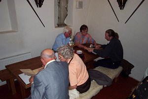 Im Restaurant der Burg Wildstein