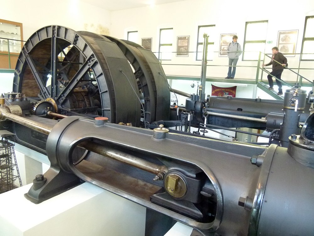 Dampfmaschine im Bergbaumuseum