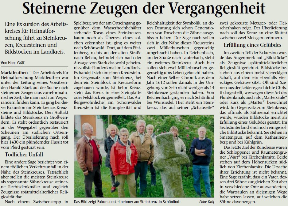 Steinerne Zeugen der Vergangenheit: Steinkreuze