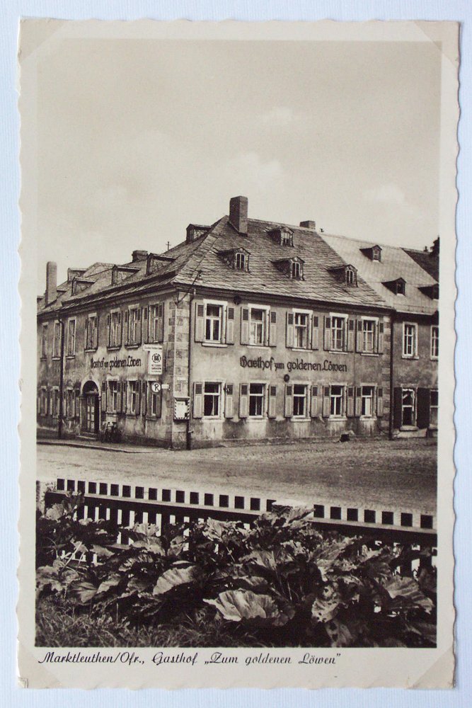 Gasthof Goldener Löwe Marktleuthen 1930